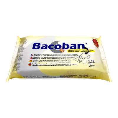 Bacoban Medical-Grade Long-Lasting Surface Disinfectant Wipes (50 wipes per pack)