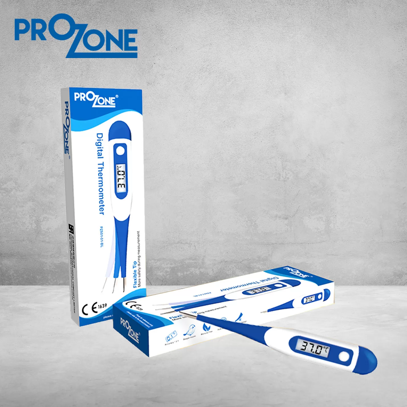 Prozone Electronic Thermometer (Soft-Tip) (Model: PZ501-01-BL)