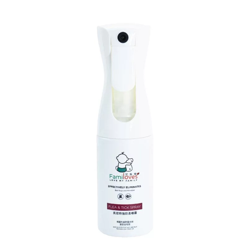 Familoves Flea & Tick Long-Lasting Extra Strength Spray (200ml)  (*Containing permethrin can cause allergies in some cat breeds.)