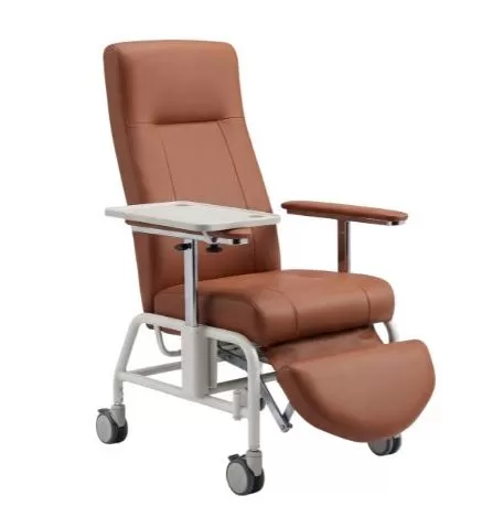Prozone [Standard High-Back Wheelchair / Ergonomic Healthcare Chair] with Footrest & Dining Tray | Essential for Home Care (Model: PZAD022)
