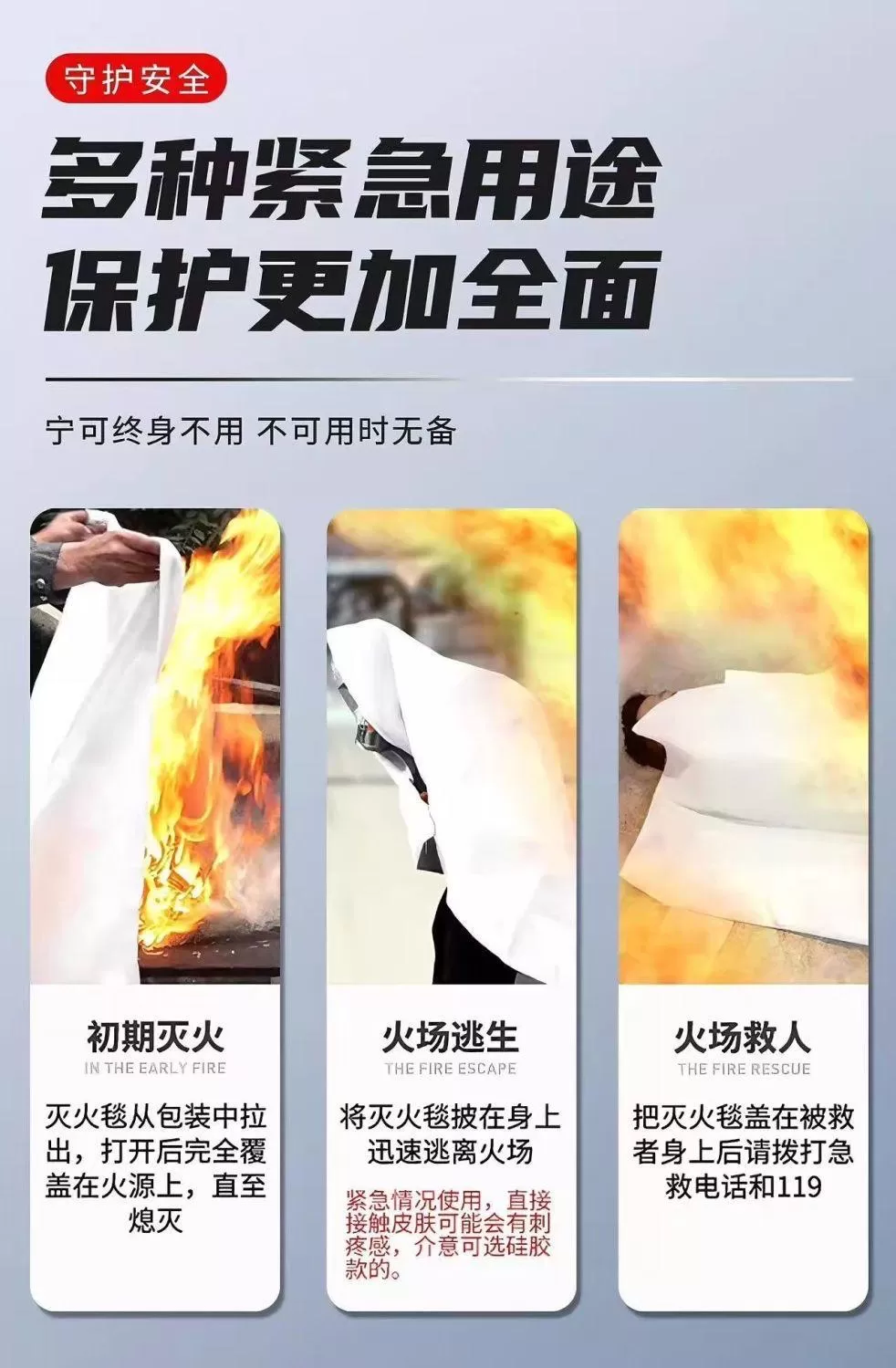 Fire Blanket 120CM X 120CM